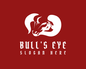 Bull Horn Bison logo design