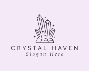 Crystals - Deluxe Gemstone Crystals logo design