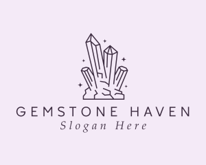 Deluxe Gemstone Crystals logo design