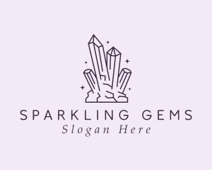 Deluxe Gemstone Crystals logo design