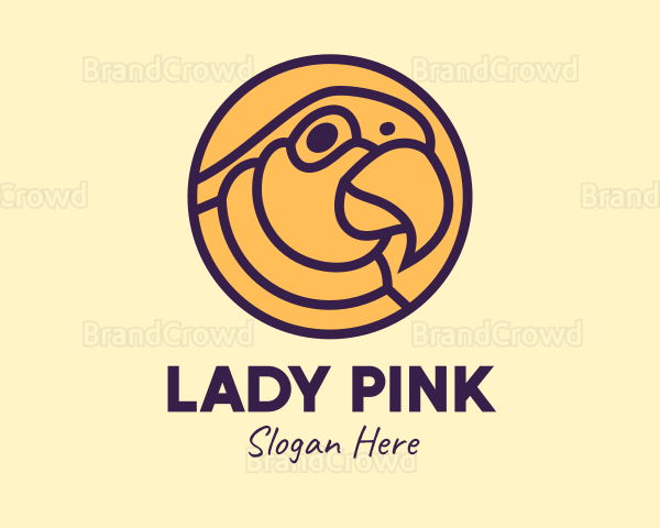 Parrot Bird Circle Logo