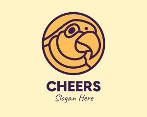 Parrot Bird Circle logo design
