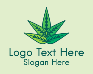 Organic Natural Leaves  Logo