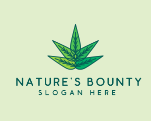 Organic Natural Leaves  logo design