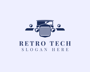 Retro Car Automobile logo design