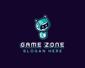 Cute Robot Gaming logo design