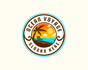 Sunset Beach Resort logo design