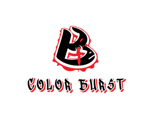 Splatter - Splatter Graffiti Letter B logo design