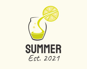 Lemon Fruit Juice  logo design