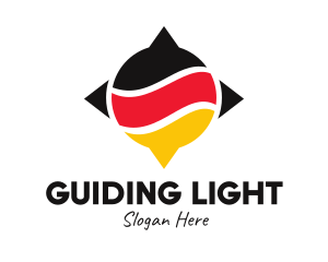 Germany Arrow Compass  logo design