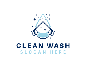 Washing - Water Pressure Washing logo design