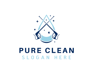 Water Pressure Washing logo design