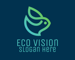 Eco Friendly Rabbit  logo design