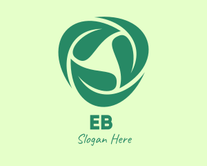 Green Eco Leaves Logo