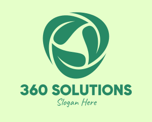 Green Eco Leaves logo design