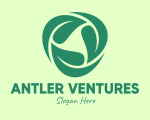 Green Eco Leaves logo design