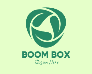 Green Eco Leaves logo design