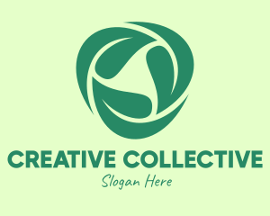 Green Eco Leaves logo design