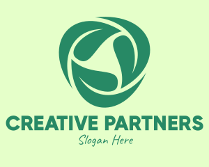 Green Eco Leaves logo design