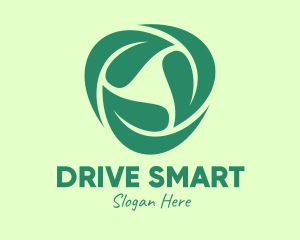 Green Eco Leaves logo design