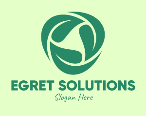 Green Eco Leaves logo design