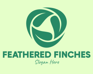 Green Eco Leaves logo design