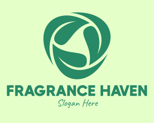 Green Eco Leaves logo design