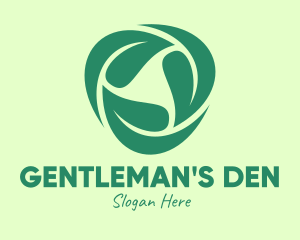 Green Eco Leaves logo design