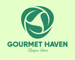 Green Eco Leaves logo design