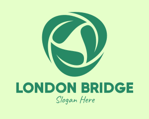 Green Eco Leaves logo design