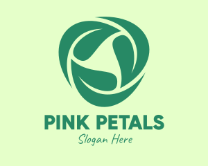 Green Eco Leaves logo design