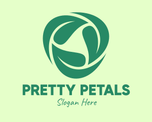 Green Eco Leaves logo design