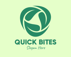 Green Eco Leaves logo design