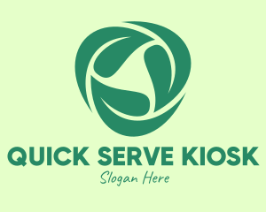 Green Eco Leaves logo design