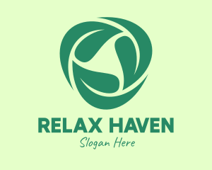 Green Eco Leaves logo design