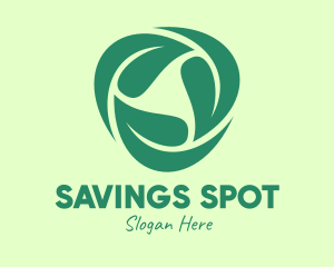 Green Eco Leaves logo design