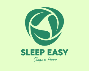 Green Eco Leaves logo design