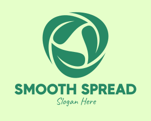 Green Eco Leaves logo design