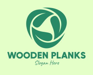 Green Eco Leaves logo design