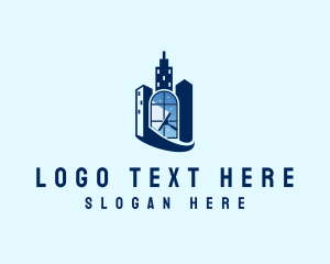 Cleaner - Window Building Squeegee logo design