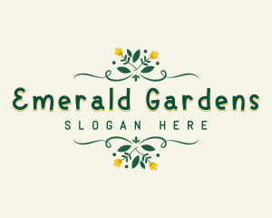 Foliage Flower Garden logo design