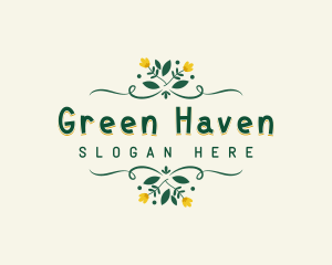 Foliage Flower Garden logo design