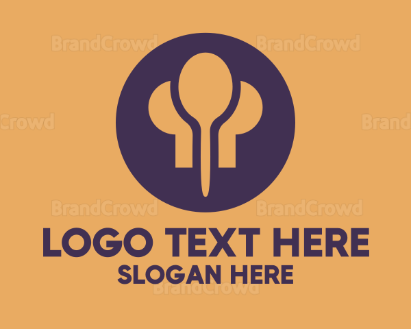 Food Kitchen Spoon Chef Logo