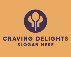 Craving - Food Toque Spoon Chef logo design