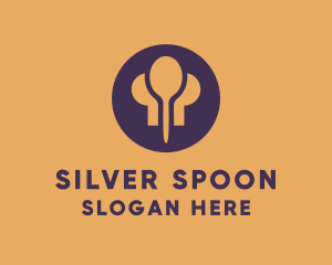 Food Toque Spoon Chef logo design