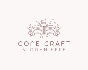 Yarn Crochet Knitting logo design