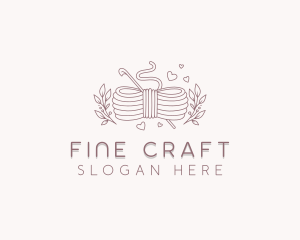 Yarn Crochet Knitting logo design