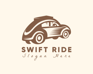 Fast Old School Car logo design