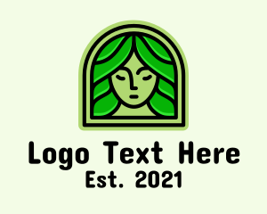 Green - Nature Woman Arch logo design