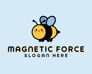 Cute Cartoon Bee  Logo